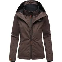 Marikoo Outdoorjacke Erdbeere sportliche Funktionsjacke mit Kapuze