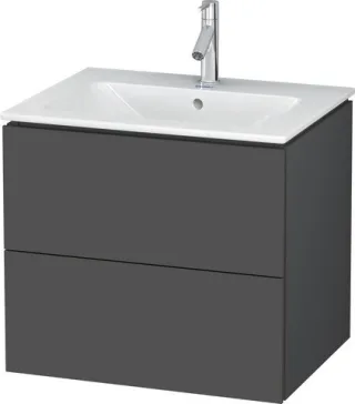 Duravit L-Cube Waschtischunterbau wandhängend Graphit Matt 620x481x550 mm - LC624004949 LC624004949