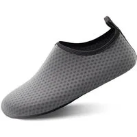 LuxusKollektion Wasserschuhe Herren Damen Aquaschuhe Badeschuhe 38 39 EU 21 Punkt Grau Wasserschuh