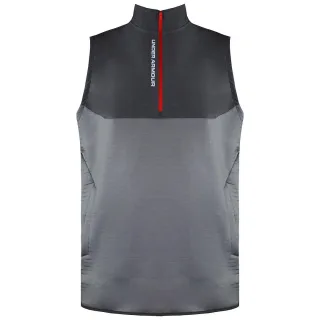 Under Armour Storm halb Reißverschluss ärmellose graue Herren Daytona Weste 1366281 031