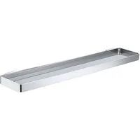 BRILLANTBAD® Duschablage BOLO Glasablage Messing Glas Chrom poliert für Bad & WC >> Bohren