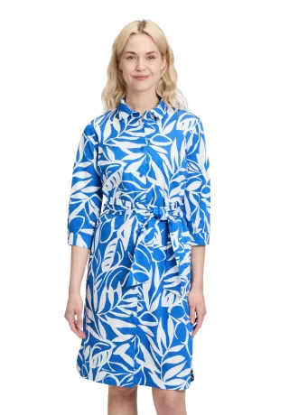 Betty Barclay - Hemdblusenkleid blau/weiß - Gr. - 46