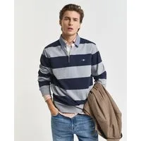 Gant Langarm-Poloshirt REG CHAMBRAY STRIPE HEAVY RUGGER