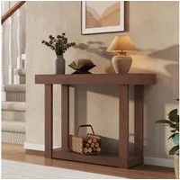 GarveeMore Konsolentisch Holz Konsole Tisch 46-Zoll schmale Konsole Tisch für Eingang