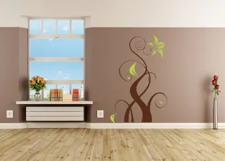 Wandtattoo für das Wohnzimmer zweifarbig
