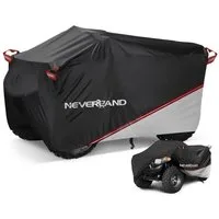 LuxusKollektion Schutzplane Quad Abdeckung wasserdicht XL - Schwarz&Silber&Rot(210*120*115cm)