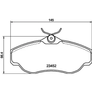 Hella Bremsbel?ge vorne Land Rover Discovery Range 8DB355009-531
