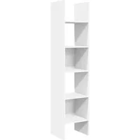 vidaXL Bücherregal Bücherregal Weiß 40x35x180 cm Holzwerkstoff, 1-tlg.