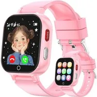PTHTECHUS Kinder GPS Uhr, mit 4G Videoanruf, SOS & Schrittzähler Smartwatch (2,5 cm, sim-karte), Multifunktionale Uhr mit Lernspielen, Wecker & HD-Kamera
