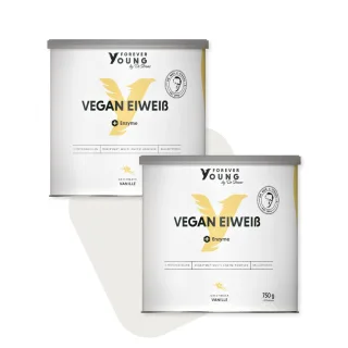 Vegan Eiweiß - Vanille - 2er-Set