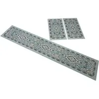 OTTO home Bettumrandung Oriental, Made in Belgium, Höhe 7 mm, (1-tlg), Läufer-Set, Kurzflor, Orient-Optik, mit Bordüre, pflegeleicht, elegant