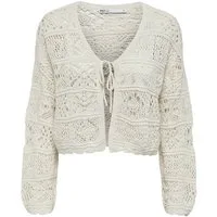 ONLY Strickjacke ONLBeach (1-tlg) Lochmuster