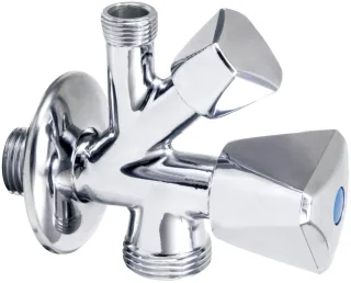 Neuesbad Eck Ventil 1/2''-3/8''-3/4'', Chrom NB1DEVFAK6241