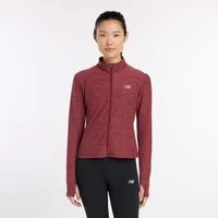 New Balance Trainingsjacke mit hochschließendem Kragen, Langarm-Design