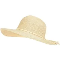 Caspar Strohhut HT023 eleganter großer Damen Sommerhut Sonnenhut mit breiter Krempe und schmalem Schleifenband