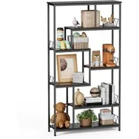 Bealife Bücherregal,6 Etagen, freistehendes Regal für Wohnzimmer, Büro,180x100x30cm