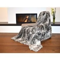 Wohndecke Wolf, MESANA, aus hochwertigem Fellimitat, Kuscheldecke, 150x200 cm