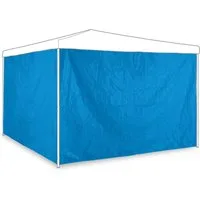 relaxdays Pavillon Blaue Pavillon Seitenteile 2er Set