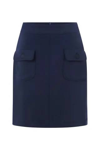 Rich & Royal - Scuba mini skirt midnight blue - Gr. - L
