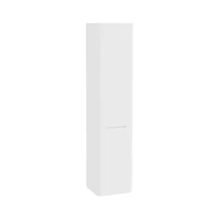 VitrA New Integra Round Hochschrank mit Wäschekorb 40 x 37 x 180 cm (BxTxH) Weiß Matt,70078 70078