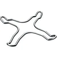 Espressokreuz HEZ298114, Untersetzer silber