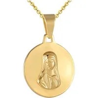 Karisma Kette mit Anhänger Karisma Edelstahl Kettenanhänger Heilige Maria IP Pating, Gold Edestahlkette PS250 - 55.0 Zentimeter