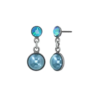 konplott - Ohrstecker - Bubble Cascade blau