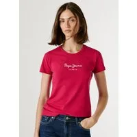 Pepe Jeans T-Shirt NEW VIRGINIA mit Logo-Print