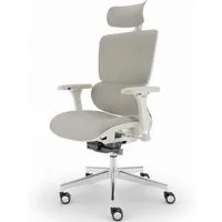 CLOUVOU Bürostuhl Ergonomisch, Schreibtischstuhl bis 150 kg - Testsieger (MasterSeat - Chefsessel für Arbeitszimmer, 4D Gaming Armlehnen), Blade Wheels, Homeoffice, Gaming Stuhl, Drehstuhl