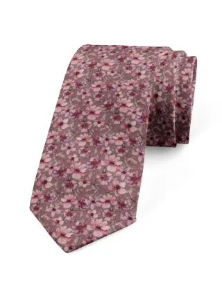 mr. célestin - Krawatte mit Blumenmuster - Como pink - Gr. - OS