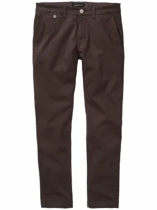 Mey & Edlich Herren Denim-DNA-Chino Braun 98 % Baumwolle (Rohstoff aus kontrolliert biologischem Anbau), 2 % Elasthan