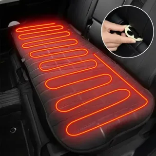 12V Auto Heated Car Seat Cover Rear Seat Heated Cushion Heating Warmer Cushions Auto Heating Seat Mat Electric Heating P
