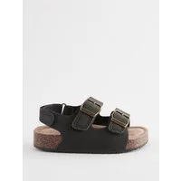 Next Ledersandalen mit zwei Schnallen, weite Passform Sandale (1-tlg)