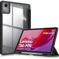 Fintie Tablet-Hülle mit Stifthalter für Lenovo Tab M11(TB330) 11 Zoll 2024, Stoßfest Hülle, mit transparenter Hartschale, Nicht für Lenovo Tab P11 11 Zoll