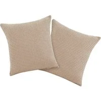 OTTO home Kissenbezug Greta, (2 Stück), in Waffelpiqué Optik, in vielen Farben erhältlich, Bezug in 50x50 cm