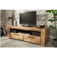 riess-ambiente Lowboard IRON CRAFT 130cm natur, Massivholz · TV-Board · 2 Schubladen · Mangoholz · Wohnzimmer