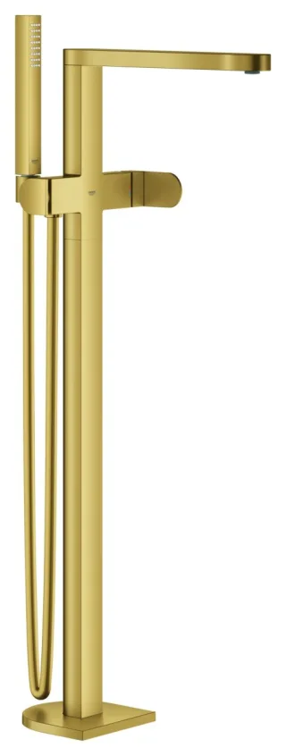 GROHE Einhand-Wannenbatterie Plus 23846_4, Bodenmontage FMS cool sunrise gebürstet, 23846GN4 23846GN4