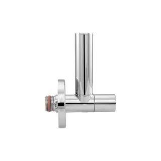 ASW Design-Eckventil 108684 1/2"x10mm, Messing verchromt, Schlauchverblendung 300 mm
