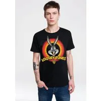 LOGOSHIRT T-Shirt Looney Tunes - Bugs Bunny Logo mit coolem Logo-Print