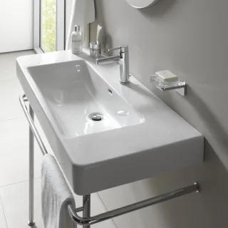 LAUFEN Waschtisch LAUFEN Pro S 1050x465, ohne Hahnloch, mit Überlauf, weiß mit LCC, 8139664001091 H8139664001091