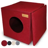 KaraLuna Tierbett Katzenhöhle aus Filz fürs Regal I Katzenbett Katze Schlafplatz