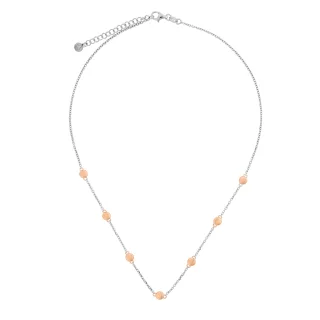 Orphelia Damen Halskette 925 Sterlingsilber - Silber/Rosé ZK-7385/40