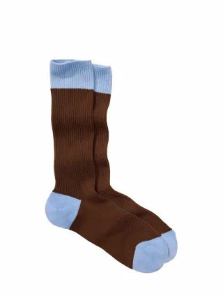Mey & Edlich Herren Ziehharmonika-Socke Braun 80 % Baumwolle, 20 % Polyamid
