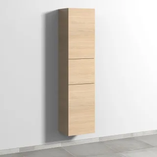 Sanipa 3way Hochschrank mit 2 Türen und 1 Auszug, Eiche-Nordic SM10548
