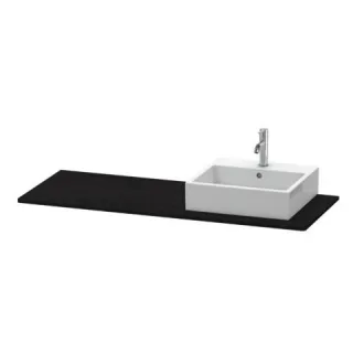 Duravit XSquare Konsole Eiche Schwarz Matt 1400x550x16 mm - XS060GR1616 XS060GR1616
