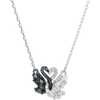 Swarovski Kette mit Anhänger Schmuck Geschenk Swan Anhänger Schwan, mit Swarovski® Zirkonia (synth)