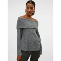 Vero Moda Strickpullover VMERA LS OFF SHOULDER PULLOVER GA NOOS
