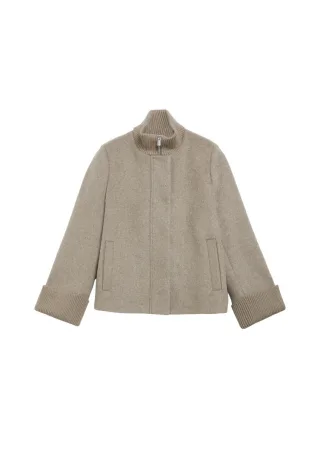 comma - Jacke mit Stehkragen braun - Gr. - 34