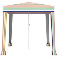 COSTWAY Faltzelt, 200x200 cm aufklappbares Strandzelt mit Sandsäcken