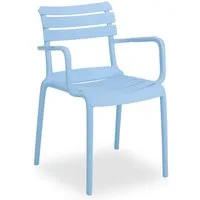 casa NOVA Gartenstuhl casa NOVA Gartenstuhl SKY BHT 57x82x58 cm blau Stapelstuhl Klappstuhl